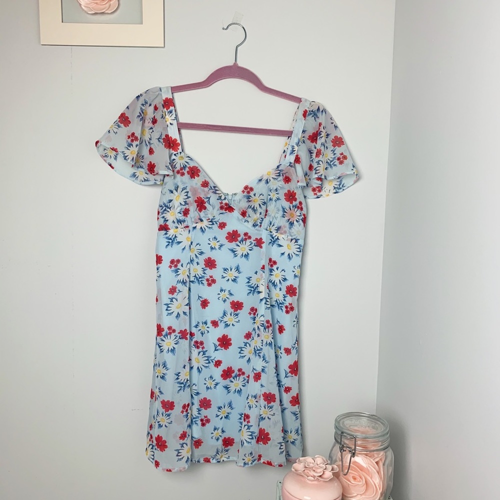 A Forever 21 floral dress